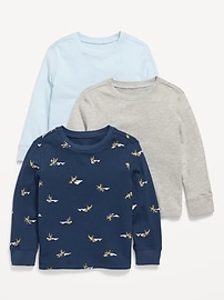 L'image numéro 1 présente T-shirt à manches longues pour tout-petit garçon (paquet de 3)