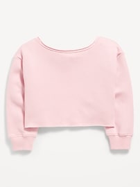 View large product image 4 of 4. Boat-Neck Graphic Sweatshirt for Girls