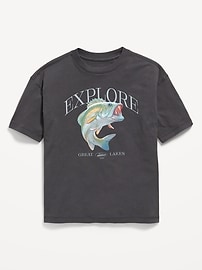 Image number 2 showing, Oversized Short-Sleeve Graphic T-Shirt for Boys