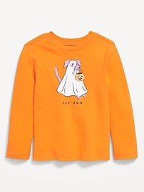 Image number 1 showing, Long-Sleeve Graphic T-Shirt for Toddler Girls