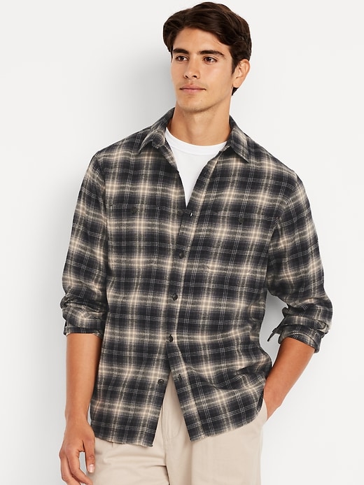 Image number 1 showing, Plaid Flannel Pocket Shirt