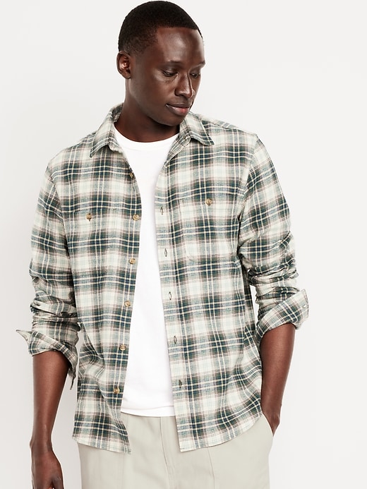 Image number 1 showing, Plaid Flannel Pocket Shirt