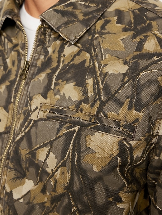 Image number 3 showing, Printed Canvas Barn Jacket