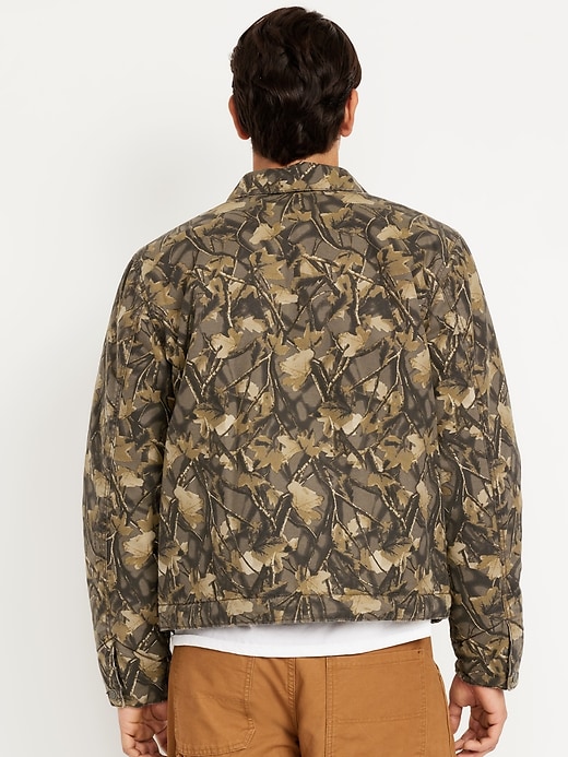 Image number 2 showing, Printed Canvas Barn Jacket