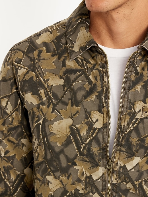 Image number 4 showing, Printed Canvas Barn Jacket