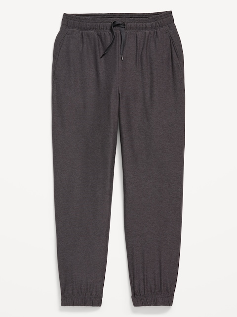 Pantalon de jogging en coton ouaté NuageSport à taille haute pour fille - Noir