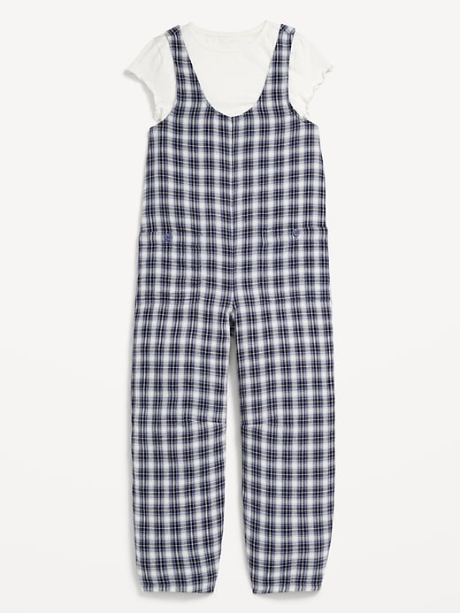 Image number 3 showing, Short-Sleeve T-Shirt and Jumpsuit Set for Girls