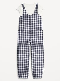View large product image 3 of 3. Short-Sleeve T-Shirt and Jumpsuit Set for Girls
