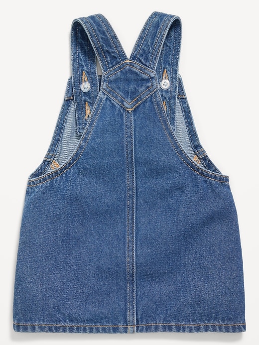 View large product image 2 of 2. Heart-Pocket Jean Skirtall Dress for Baby