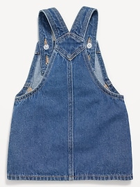 Image number 2 showing, Heart-Pocket Jean Skirtall Dress for Baby