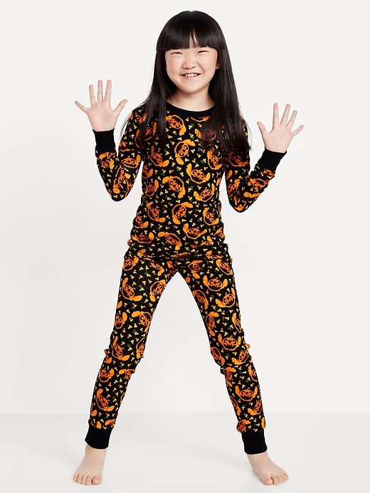 View large product image 1 of 3. Disney© Halloween Stitch Snug-Fit Graphic Pajama Set for Girls