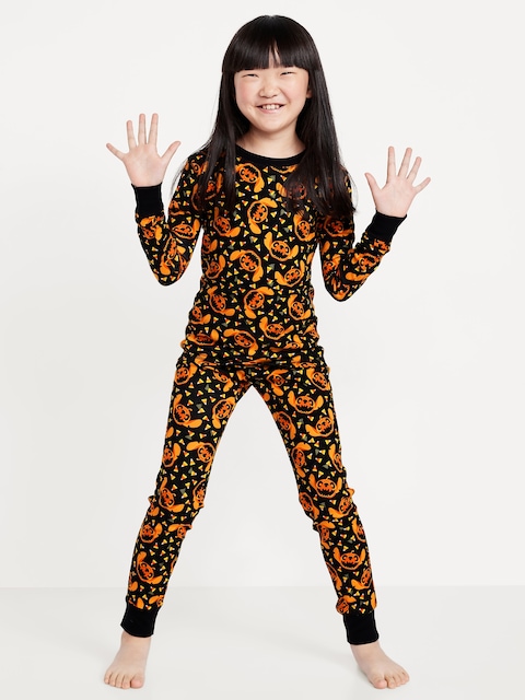 Disney© Halloween Stitch Snug-Fit Graphic Pajama Set for Girls