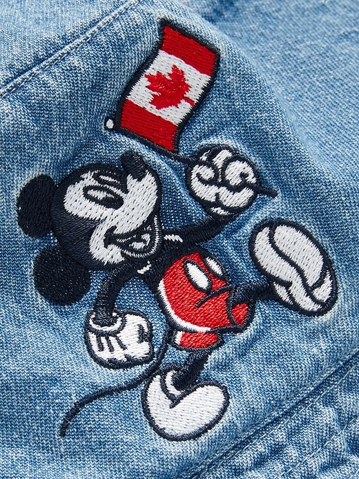 View large product image 2 of 2. Old Navy x Disney© Mickey Mouse Flag Logo-Graphic Bucket Hat for Kids