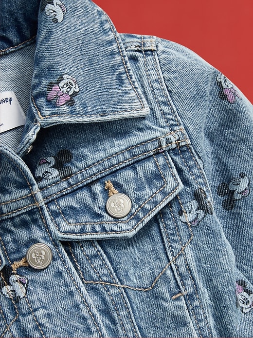 Image number 3 showing, Old Navy x Disney© Printed Cropped Trucker Jean Jacket for Toddler Girls