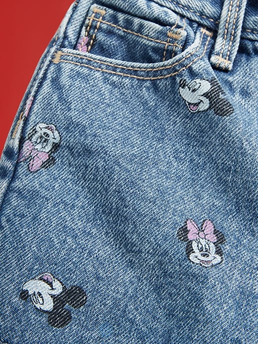 Image number 3 showing, Old Navy x Disney© High-Waisted Frayed-Hem Jean Shorts for Toddler Girls