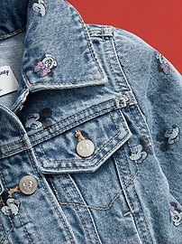 View large product image 3 of 3. Old Navy x Disney© Printed Cropped Trucker Jean Jacket for Toddler Girls