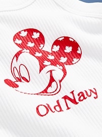 View large product image 3 of 4. Old Navy x Disney© Mickey Mouse Fitted Flag Logo-Graphic Halter Tank for Toddler Girls