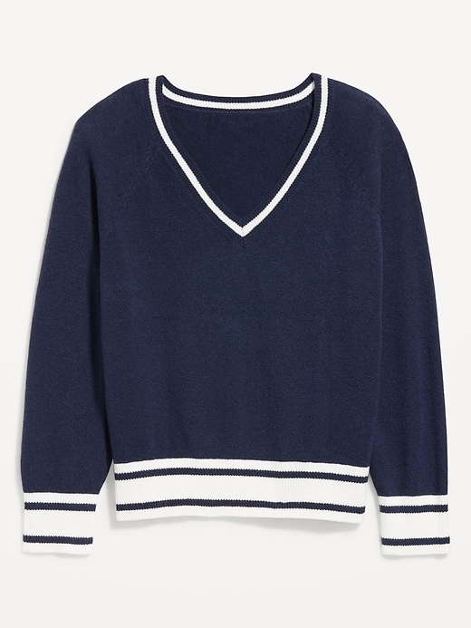 Image number 4 showing, SoSoft Loose V-Neck Sweater
