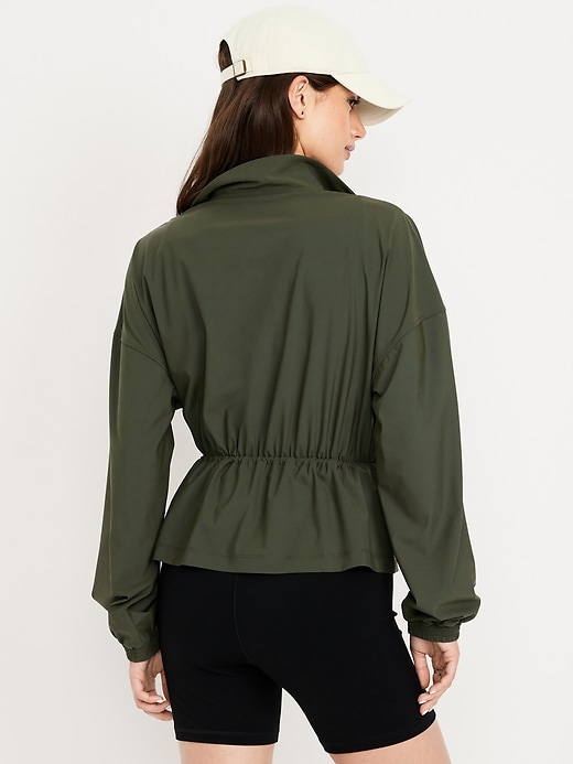 Image number 2 showing, SleekTech Oversized Cinched-Waist Jacket