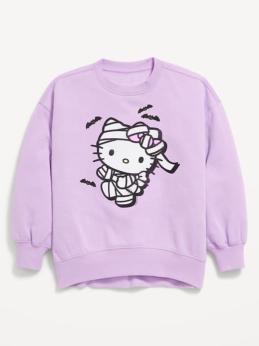 Image number 3 showing, Hello Kitty® Oversized Graphic Tunic Sweatshirt for Girls
