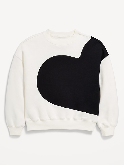 Image number 3 showing, Oversized Graphic Tunic Sweatshirt for Girls