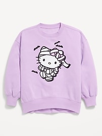 Image number 3 showing, Hello Kitty® Oversized Graphic Tunic Sweatshirt for Girls