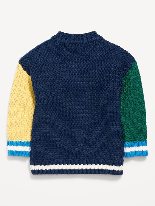 View large product image 2 of 2. Color-Block Cardigan Sweater for Baby