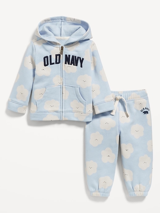 View large product image 1 of 2. Printed Logo-Graphic Zip Hoodie for Baby