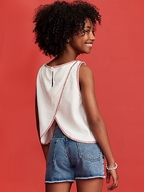 View large product image 6 of 6. Old Navy x Disney© Sleeveless Linen-Blend Top for Girls
