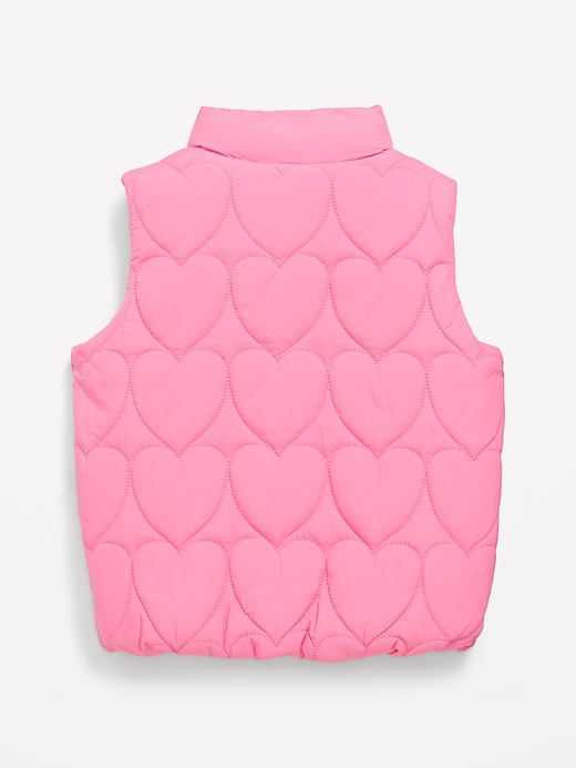 Voir une image plus grande du produit 2 de 2. Gilet rembourré matelassé hydrorésistant pour toute-petite fille