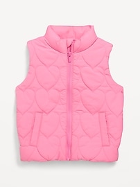 L'image numéro 1 présente Gilet rembourré matelassé hydrorésistant pour toute-petite fille