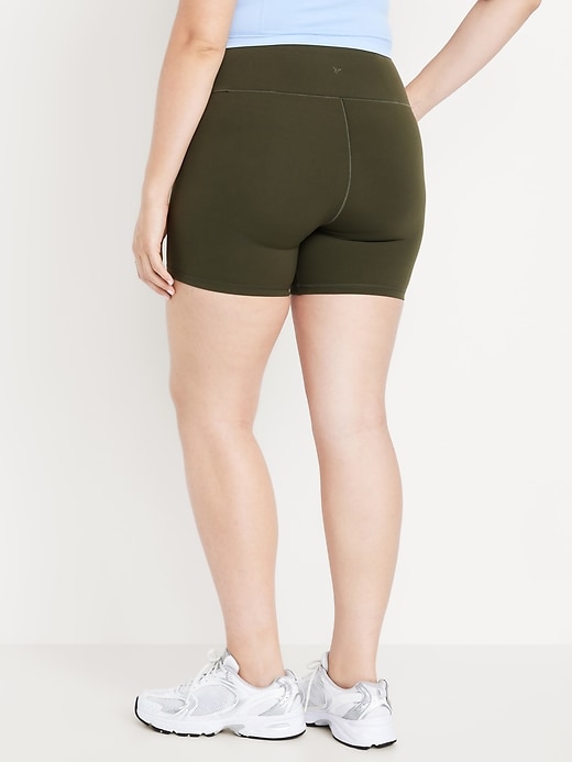 Image number 4 showing, High-Waisted StudioSmooth Biker Shorts -- 6-inch inseam