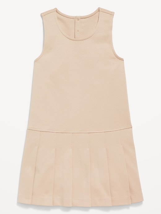 View large product image 1 of 3. Sleeveless School Uniform Ponte-Knit Dress for Girls
