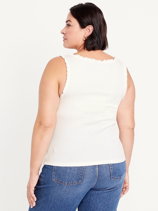 Image number 8 showing, Cinched Rib-Knit Tank Top