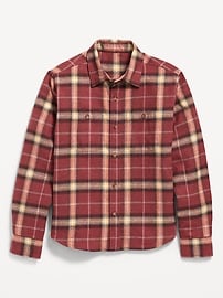 Image number 2 showing, Long-Sleeve Pocket Plaid Flannel Shirt for Boys