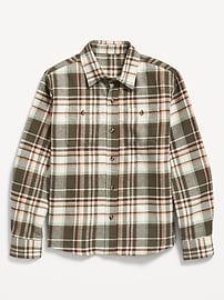 Image number 2 showing, Long-Sleeve Pocket Plaid Flannel Shirt for Boys