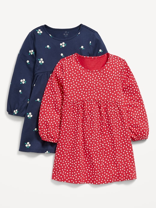 View large product image 1 of 1. Long-Sleeve Fit and Flare Dress 2-Pack for Toddler Girls