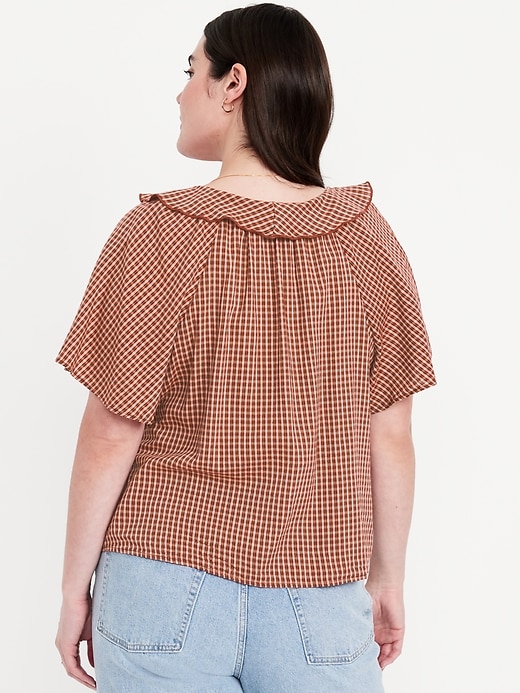 Image number 6 showing, Ruffle V-Neck Top