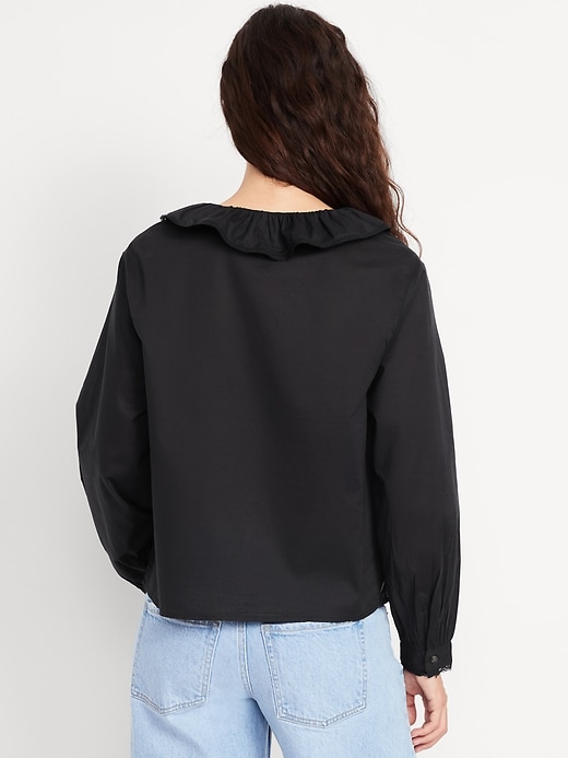 Image number 2 showing, Ruffle Button-Down Shirt