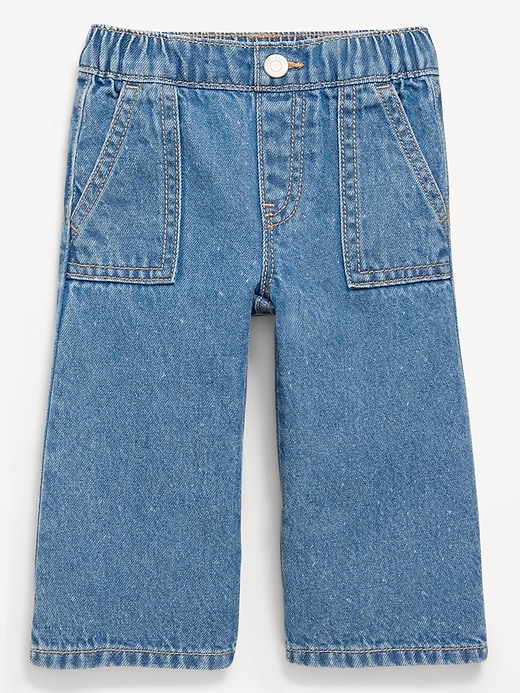 View large product image 1 of 2. Pull-On Baggy Utility Jeans for Baby