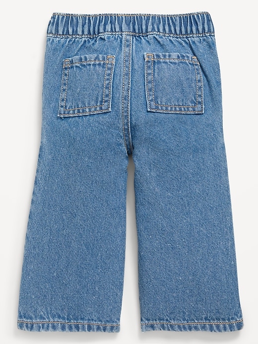 View large product image 2 of 2. Pull-On Baggy Utility Jeans for Baby