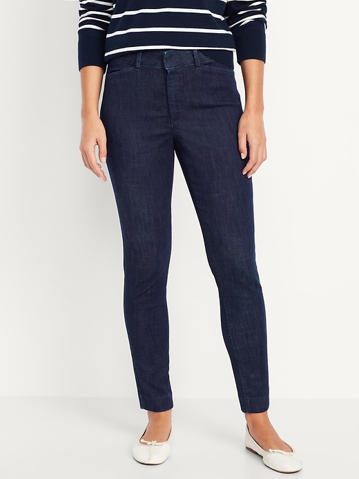 Image number 2 showing, High-Waisted Pixie Skinny Ankle Pants