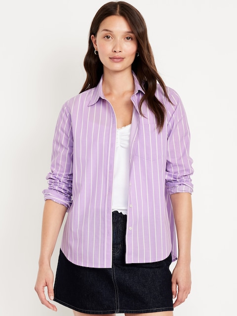 Classic Button-Down Shirt - Purple
