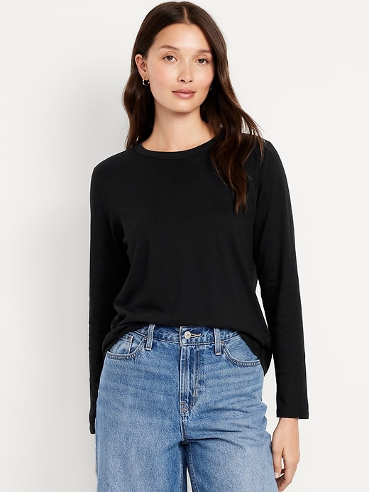 Image number 1 showing, EveryWear Long-Sleeve T-Shirt