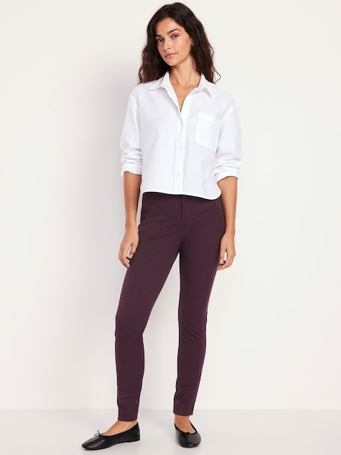 Pantalon Pixie ajusté à taille haute - Violet