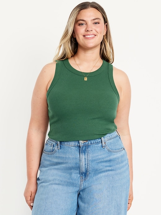 L'image numéro 6 présente Camisole courte moulante