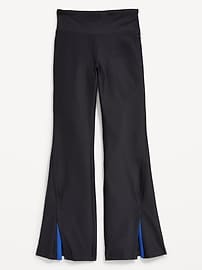 View large product image 4 of 5. High-Waisted PowerSoft Flare-Leg Performance Leggings for Girls