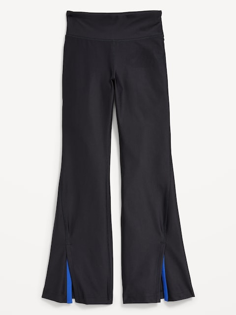Legging performance PowerSoft jambe évasée à taille haute pour fille - Noir