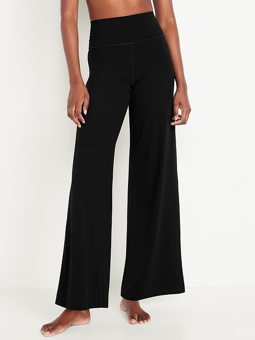 Image number 1 showing, High-Waisted StudioSmooth Wide-Leg Pants