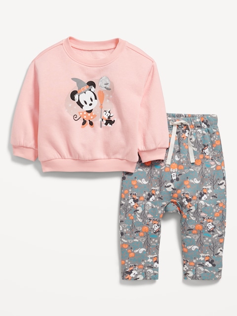 Disney© Unisex Graphic Sweatshirt and Sweatpants Set for Baby - Pink